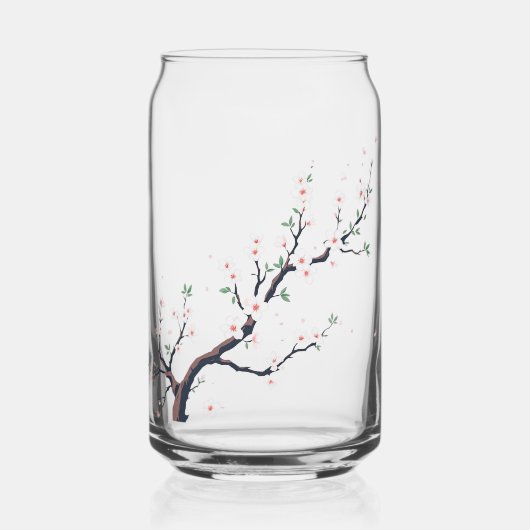 Minimale japanische Baumzweige Dosenglas (Vorderseite)