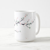 Minimale japanische Baumzweige Kaffeetasse (VorderseiteRechts)