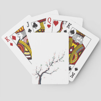 Minimale japanische Baumzweige Spielkarten
