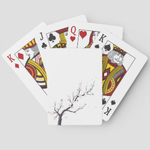 Minimale japanische Baumzweige Spielkarten