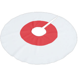 Minimale japanische Flaggenthemen-Weihnachtsbaumde Polyester Weihnachtsbaumdecke