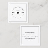 Minimale Jet-Visitenkarte - Benutzerdefinierter Lo Quadratische Visitenkarte (Vorne/Hinten)