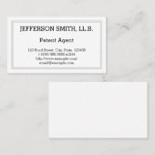 Minimale juristische Berufliche Visitenkarte (Vorne/Hinten)