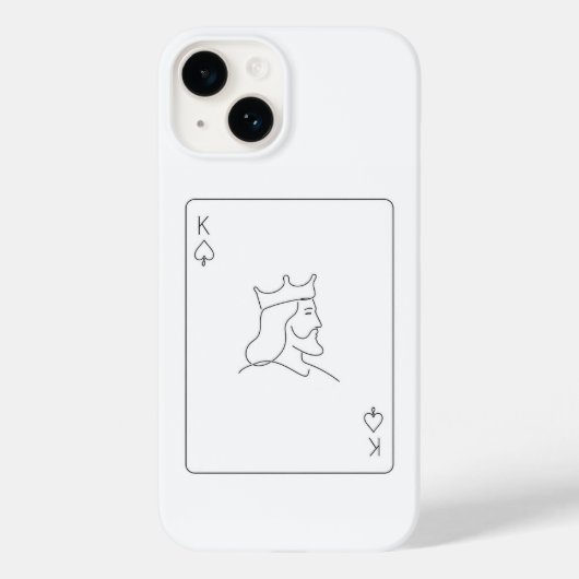 Minimale K Case-Mate iPhone Hülle (Rückseite)