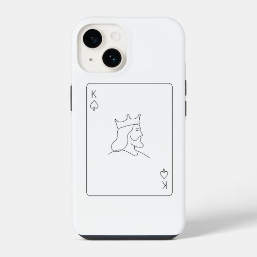 Minimale K iPhone Hülle (Rückseite)