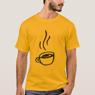 Minimale Kaffee-Tassen-Kunst T-Shirt