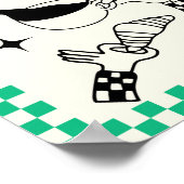 Minimale Kaffee-Wandkunst Poster | Moderne Küche (Ecke)