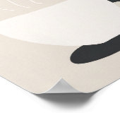 Minimale Kaffeetasse – Moderne neutrale Wandkunst Poster (Ecke)