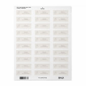 Minimale kakaobraune Monogramm-Hochzeitsadressetik (Vorne)