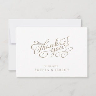 Minimale Kalligrafie Elegantes Skript Danke