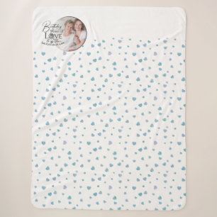 Minimale Kalligrafie-Foto-Geburtstag Schwiegertoch Sherpadecke