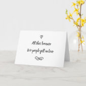 Minimale Kalligrafie Romantische Liebe Story Blank Karte (Gelbe Blume)