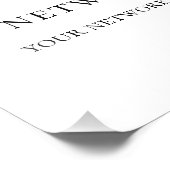 Minimale kalligraphische WiFi-Kennwortsignatur Fotodruck (Ecke)