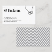 Minimale Kamera-Fotografie Visitenkarte (Vorne/Hinten)