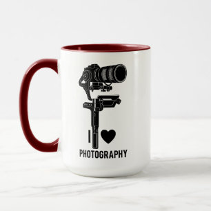 Minimale Kamera-Illustration Fotografie Tasse