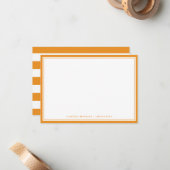 Minimale Karottenflatkarte Mitteilungskarte (Vorderseite/Rückseite Beispiel)