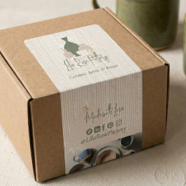 Minimale Keramik-Logo-Geschäftsbox-Verpackung