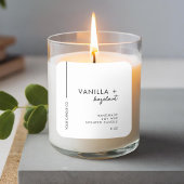 Minimale Kerzenkennzeichnung Quadratischer Aufkleber