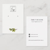 Minimale Kiefernspinnerfolie Visitenkarte (Vorne/Hinten)