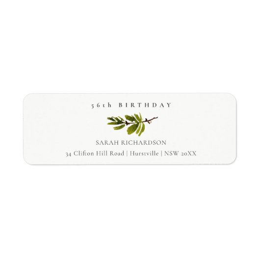 Minimale Kiefernverzweigung jedes Alters Geburtsta (Vorne)