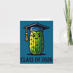 Minimale Klasse 2026 Abschluss Pickle Trendy Karte