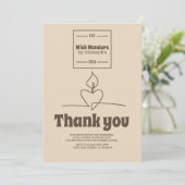 Minimale klassische Apothekerkkerze Dankeskarte (Stehend Vorderseite)