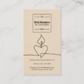 Minimale klassische Apothekerkkerze Visitenkarte (Vorderseite)