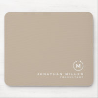 Minimale klassische Beige für Monogramm