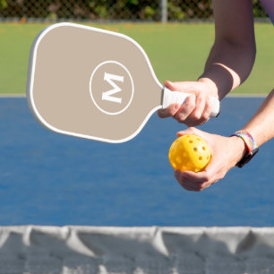 Minimale klassische Monogramm Pickleball Schläger