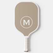 Minimale klassische Monogramm Pickleball Schläger (Rückseite)