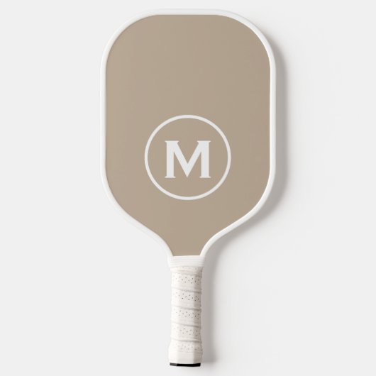 Minimale klassische Monogramm Pickleball Schläger (Rückseite)