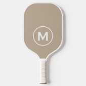 Minimale klassische Monogramm Pickleball Schläger (Vorderseite)