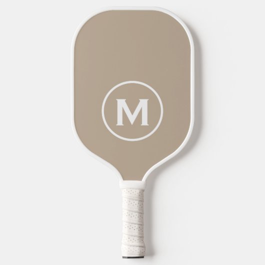 Minimale klassische Monogramm Pickleball Schläger (Vorderseite)