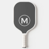 Minimale klassische Monogramm Pickleball Schläger (Rückseite)