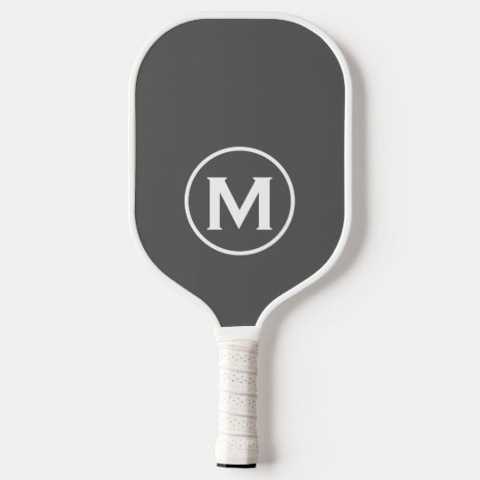 Minimale klassische Monogramm Pickleball Schläger (Rückseite)