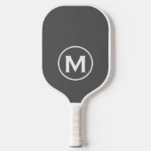 Minimale klassische Monogramm Pickleball Schläger (Vorderseite)