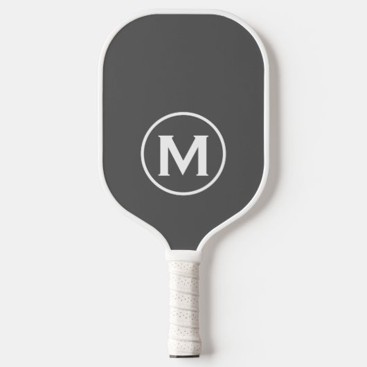 Minimale klassische Monogramm Pickleball Schläger (Vorderseite)