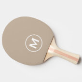 Minimale klassische Monogramm Tischtennis Schläger (Seitenansicht)