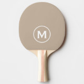 Minimale klassische Monogramm Tischtennis Schläger (Vorderseite)