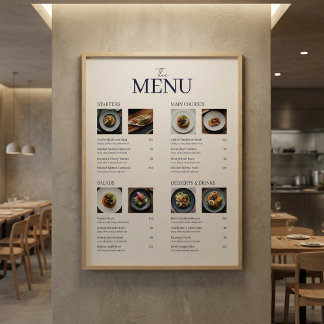 Minimale klassische Restaurantmenü-Bilder QR-Code