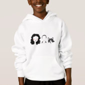 Minimale Konstruktion Kids' Pullover Hoodie (Vorderseite)