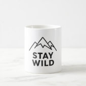 Minimale Kontur - Outdoor Adventure Design Kaffeetasse (Mittel)
