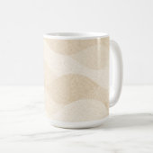 Minimale Kornstruktur, weich, neutrales Muster Kaffeetasse (VorderseiteRechts)