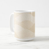Minimale Kornstruktur, weich, neutrales Muster Kaffeetasse (Vorderseite Links)