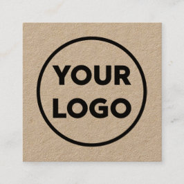 Minimale Kraft für den Namen von Firmenlogos Quadratische Visitenkarte