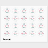 Minimale Krankenpfleger Sticker | Scrub-Squad | Kr (Blatt)
