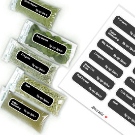 Minimale Kräuter- und Gewürzmarken mit Markennamen Aufkleber