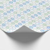 Minimale Kreisgitterstruktur Geschenkpapier (Ecke)
