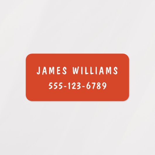 Minimale kundenspezifische moderne Personalisierte Etiketten (Design 1)