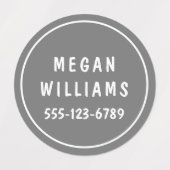 Minimale kundenspezifische moderne Personalisierte Etiketten (Design 1)